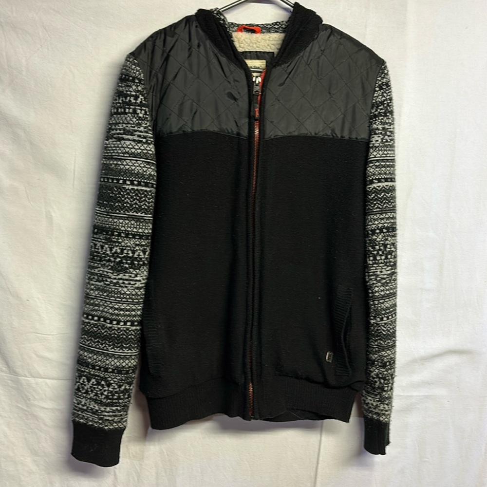 Triple five soul Men’s Full zip Cardigan Sweater Jacket Size Large